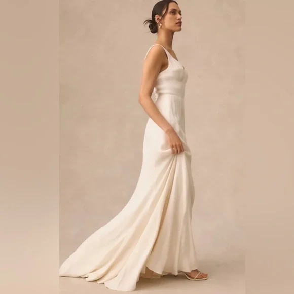 Reformation Lecce Dress Ivory Brand New - Picture 1 of 4